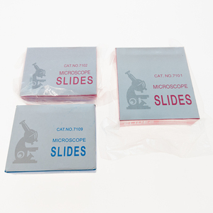 Uso de laboratorio 7101 7105 Borde pulido Liso Esmerilado 72 piezas 50 piezas Caja de embalaje Portaobjetos de microscopio - Product Image 1