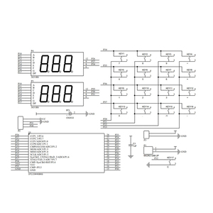 DIY Calculator <strong>Kit</strong> 51 Microcontroller Self-Made Digital Tube Computer <strong>Circuit</strong> Board Electronics Welding Training PCBA Model - Product Image 4