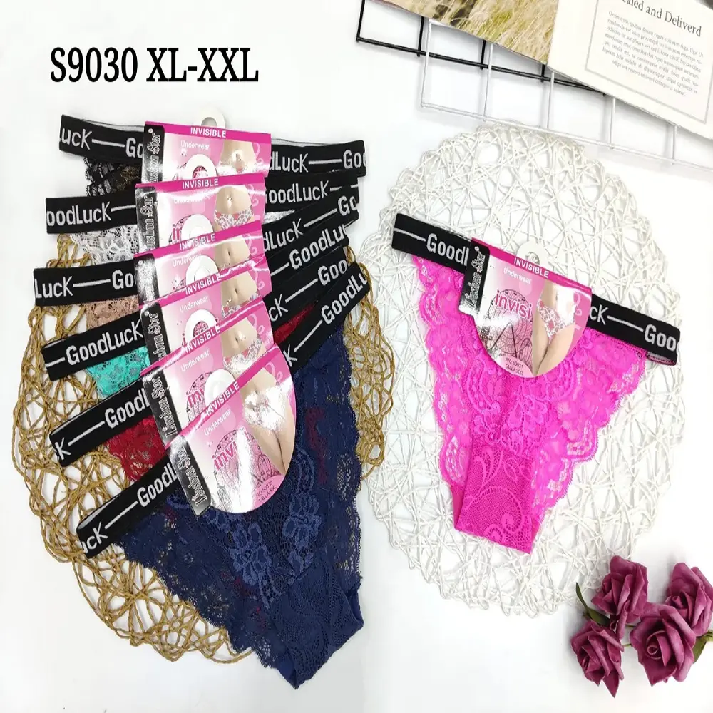 0.49 Dollar Model LAS179 Panties Waist XL-2XL Boyshort Comfortable Stocklot Ladies Underwear Bikini Panties With Many Colors