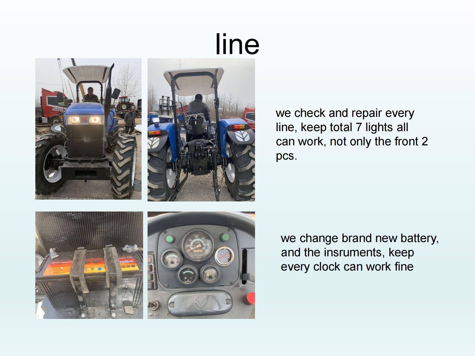 used second hand new wheel tractor 4X4wd john deere 120hp with farming equipment agricultural machinery mini compact loader