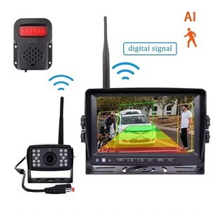 Portable Wireless IPS <strong>Backup</strong> <strong>Monitor</strong> Touch Screen Dashboard for Truck Reverse Assistance Blind Spot Detection Split Feature - Product Image 1