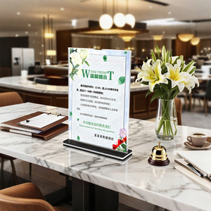 Hai mặt thân thiện với môi menu đứng hiển thị nhựa thẻ kinh doanh A8 dấu hiệu chủ cho văn phòng nhà bảng quảng cáo - Product Image 4