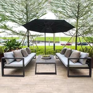 Hiện Đại Ngoài Trời Nhôm <span class=keywords><strong>Patio</strong></span> Sofa <span class=keywords><strong>Set</strong></span> Thời Tiết Chịu Mài Mòn Vườn Phòng Chờ Đồ Nội Thất Nhanh Chóng Khô Đệm Cho Phòng Khách Sạn Sử Dụng - Product Image 3