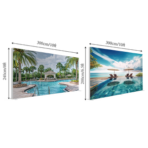 Admax 10x8ft Aluminum/PVC Frame Advertising Foldable Tool-free LED SEG <strong>Light</strong> <strong>Box</strong> Fabric <strong>Light</strong> Display Backdrop <strong>for</strong> Trade Show - Product Image 3