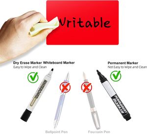 3*5 Inch Reusable Rectangle Vinyl Floor Stickers <strong>Color</strong> <strong>Coding</strong> Name Tags Roll with 200 PCS <strong>Red</strong> Custom Logo Adhesive Sticker - Product Image 5