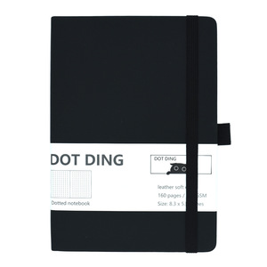 Top Rating di spessore semplice Business Notebook in pelle personalizzata diario Planner con corde elastiche e pagine di punti per regalo per bambini
