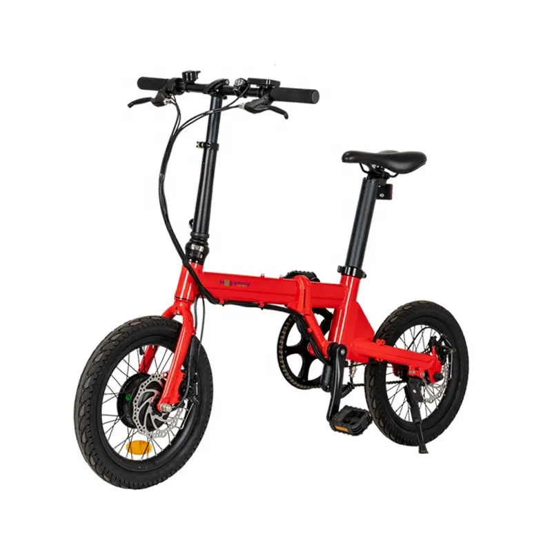 Vélos électriques rouges/vélos électriques de 16 pouces avec batterie rechargeable fabriqués en Chine