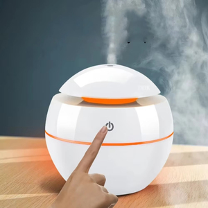 Difusor de humidificador ultrasónico de 130Ml, 7 colores LED personalizables, diseño de plástico eficiente en el espacio para aromaterapia, uso doméstico