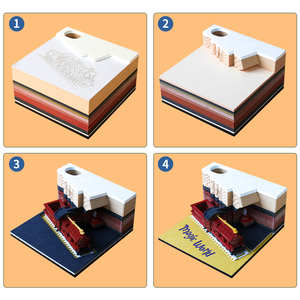 New Product 2025 Magic World <strong>Notepad</strong> <strong>Custom</strong> <strong>Design</strong> 3D Memo Pad Hary Potter <strong>Notepad</strong> Promotional Paper Carving Crafts <strong>Notepad</strong> - Product Image 3