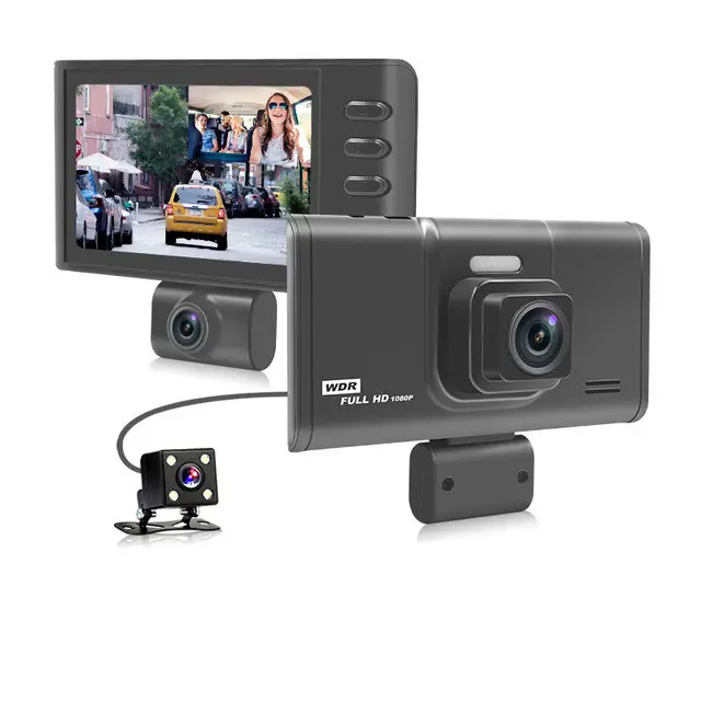 Cámara dual AHD1080P para salpicadero de coche, grabadora de vídeo con WIFI, 4 pulgadas, modo de aparcamiento, visión nocturna, máximo 32G