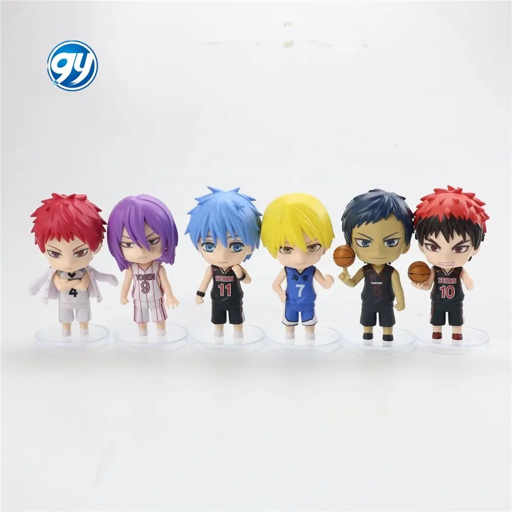 Kuroko's Basketball figura PVC dibujos animados muñeca modelo juguete 5 unids/set