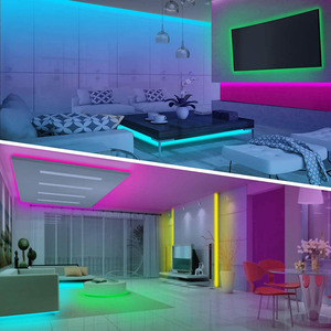 Tiras de luces <span class=keywords><strong>Led</strong></span> inteligentes Sincronización de música Cambio de color Luces <span class=keywords><strong>LED</strong></span> Control de aplicación Luces <span class=keywords><strong>Led</strong></span> para decoración de fiesta en casa - Product Image 4
