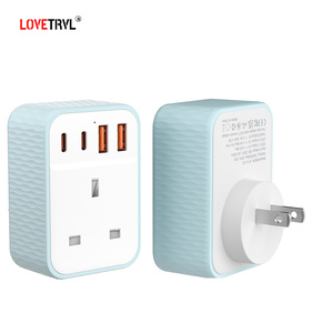 US-Buchse Multi-Adapter-Konverter Handy-Ladegerät Elektrische Steckdose Steckdose Funktion Steuerung Steckdose Wand USB - Product Image 6
