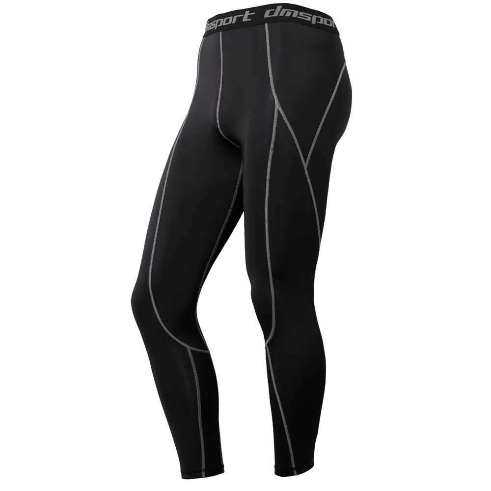 Mens Pro ropa de entrenamiento de longitud completa apretado gimnasio Leggings de deporte