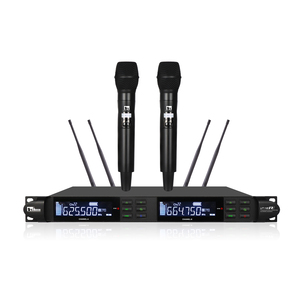 UHF Professional Wireless Microphone IR/PLL LCD Display True Diversity Stable Performance Good <strong>Sound</strong> Quality 200m Long Distance - Product Image 1