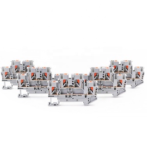 PTTB 2,5 26-12AWG 500V 22A gris Nivel de doble capa sin tornillos carril Din montado en Panel enchufe de resorte bloque de terminales de alimentación - Product Image 4