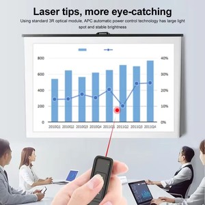 OEM 2.4G USB presentatore Laser Wireless PowerPoint PPT telecomando puntatore Laser Clicker Flip penna Laser presentatore puntatore - Product Image 4