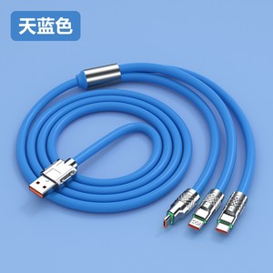 携帯電話用ユニバーサルマルチ充電コード3in1マルチ120w6a高速充電USBケーブル - Product Image 5