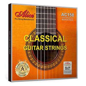 Alice Strings-Juego de cuerdas para Guitarra clásica, juego de cuerdas para Guitarra con revestimiento antioxidante, núcleo de nailon de carbono y cobre plateado, AC-158 - Product Image 1