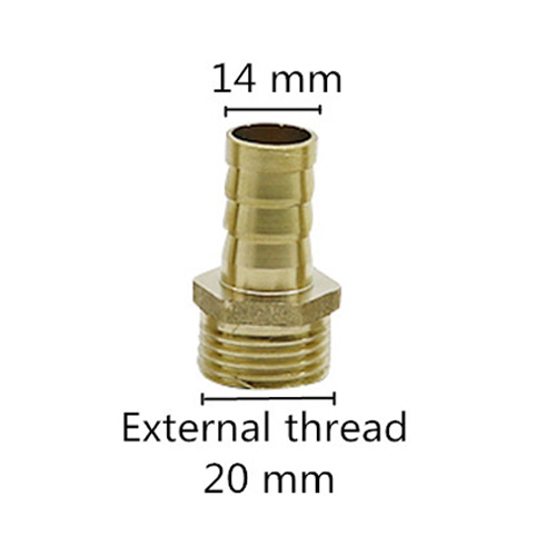 Yellow - 1/2" Male Thread to 14mm