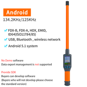 Long Range Handheld Animal Chip Reader Blauer Zahn 134,2 kHz LF HDX FDX-B RFID Animal Ear Tag Tracking Scanner - Product Image 6