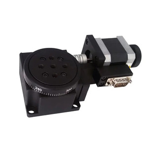 Worm Drive Motorized Rotation Stage 360 Degree <strong>Rotary</strong> Slide Platform <strong>Table</strong> Diameter 60mm