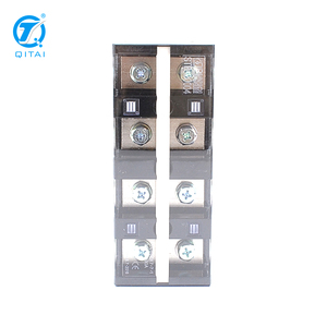 QTB-20004 192A Wire Barrier Easy Installation Professional Brass 4Bits <strong>Fixed</strong> Dual Row <strong>Terminal</strong> Strip <strong>Terminal</strong> <strong>Block</strong> - Product Image 3