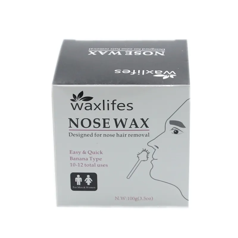 Kit de cire nasale pour épilation du nez, pour hommes et femmes, avec 20 applicateurs, 100g(3.5oz), sans danger et rapide