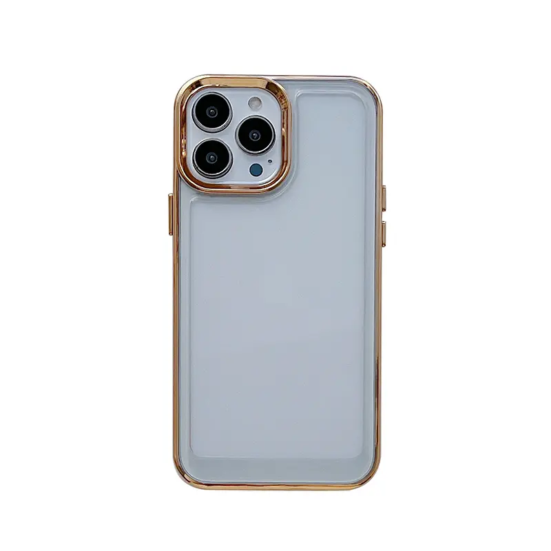 Electroplated Colored Bumper Space Phone Case For iPhone 13 15 14 Pro Max 12 Transparent Protective Back Cover