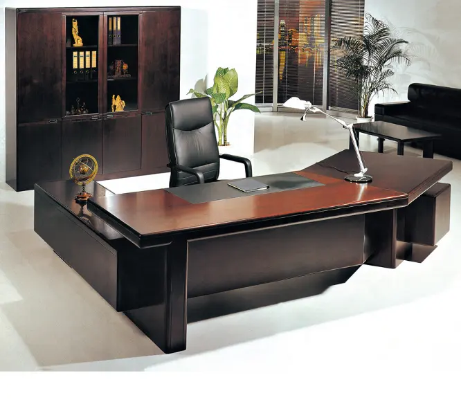 Furnitur kantor Modern meja kantor eksekutif CEO buatan kayu meja kantor manajer eksekutif meja kantor