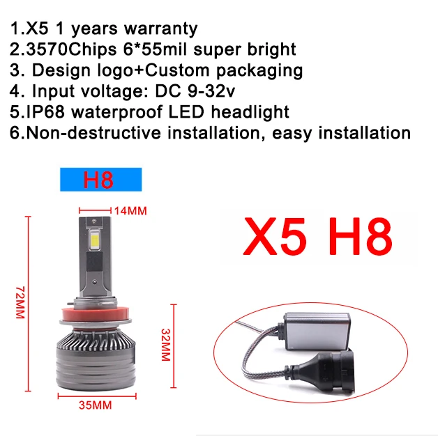 H8/H9/H11/H16JP 6000K