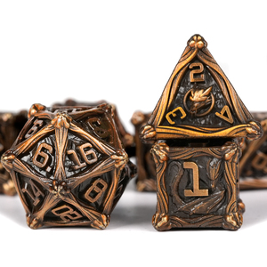 D & d Metal zar seti DND RPG oyunu 7 adet Polyhedral Metal zar seti masa oyunu Dnd zar seti - Product Image 1