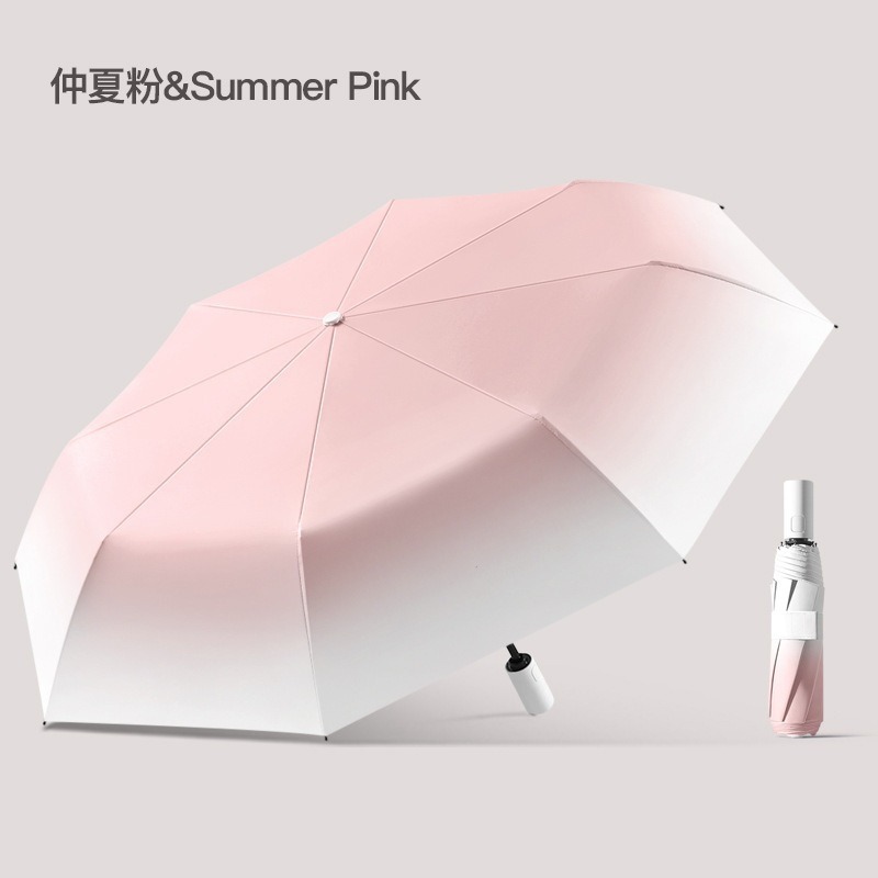 Gradient white peach powder-automatic 16 bone