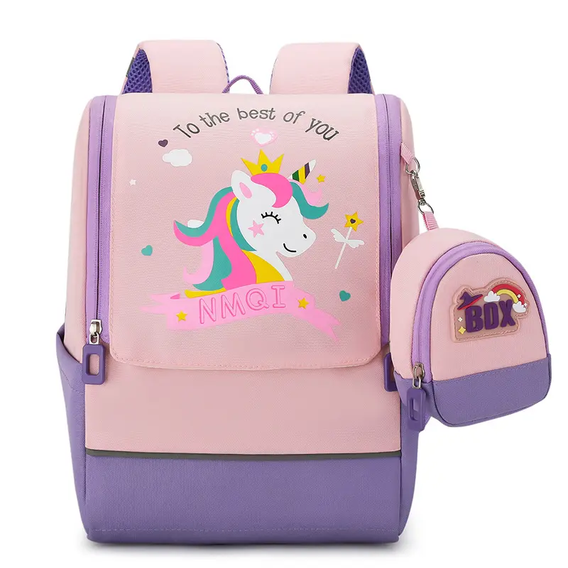 Fashion Cute Mini Toddler Children cartoon print Backpacks Bags With Small Coin Purse 2 Pcs Kids School Backpack For Toddler