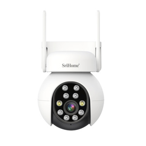 SriHome 5MP PTZ Cámara IP para exteriores para cámara de seguridad para el hogar IR 20m Soporte de monitoreo de Audio bidireccional Intercom Alarma de luz de sonido - Product Image 2