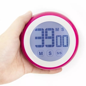 Vòng hình dạng mạnh mẽ đếm ngược từ đếm ngược Hẹn giờ với phím cảm ứng đèn nền dễ dàng quản lý thời gian cho người cao niên và trẻ em để sử dụng - Product Image 3