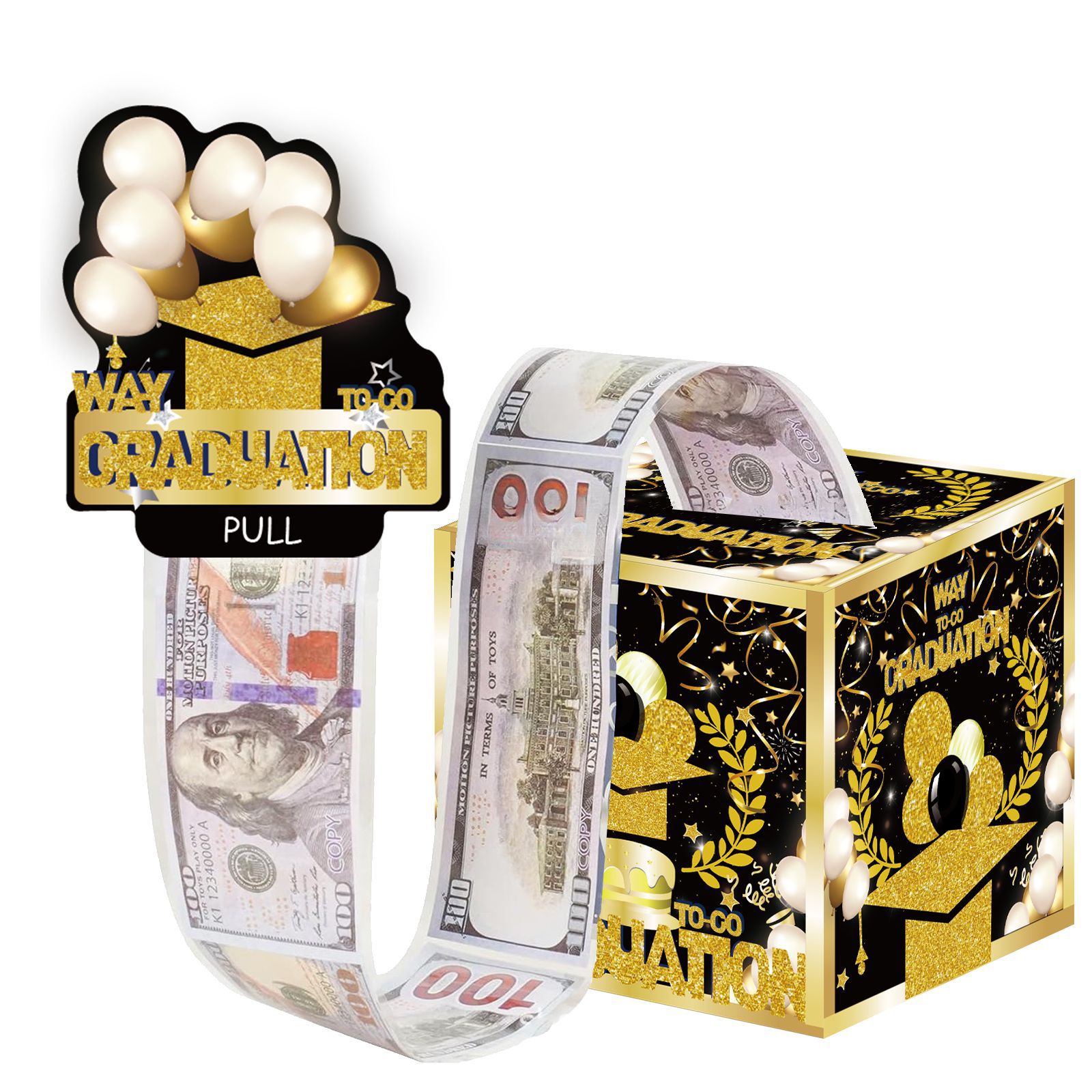 Noir et or avec ballon