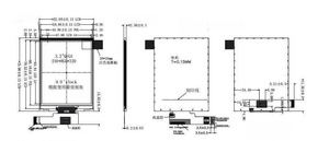 Micro Display Lcd Touch Screen personalizzato modulo Display TFT con interfaccia MIPI 2L ad alta risoluzione da 3.2 pollici 240*320