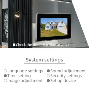 Montagem na parede 4 fios telefone da porta vídeo <span class=keywords><strong>visual</strong></span> remoto com dispositivo exterior e interior Home Intercom <span class=keywords><strong>System</strong></span> campainha para Villa