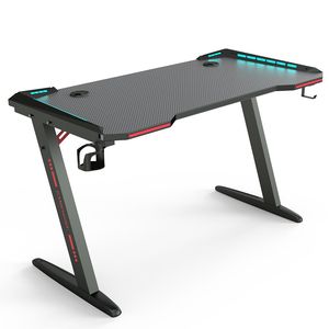 Beisijie Precio al por mayor Z-Frame Mesa estable para Gamer Mesa de juegos usada Escritorio de computadora con luz RGB - Product Image 3