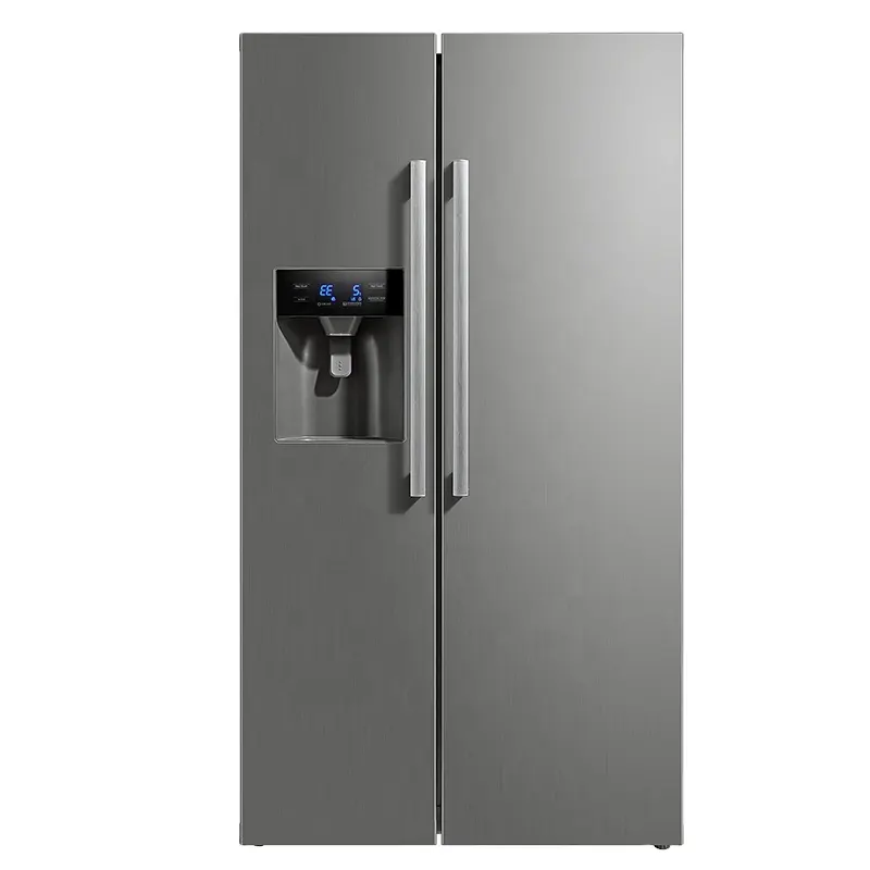 573L Stainless Steel Side By Side Frost Free Refrigerator With Ice Maker