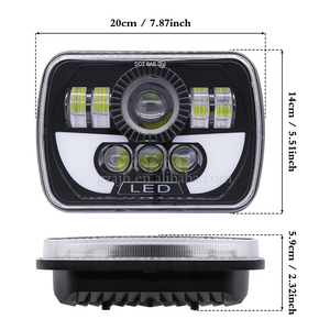 6x7 <strong>6</strong> Inch <strong>Led</strong> Headlight square <strong>Led</strong> Headlights Hi/Lo Beam <strong>Led</strong> Light with DRL 5x7 Headlight Conversion <strong>Kit</strong> - Product Image 2