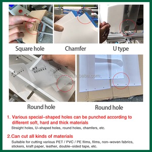 HD-200ZC plastik film özel şekilli delme ve kesme makinesi rulo kumaş kraft kağıt dikdörtgen delme ve kesici - Product Image 5