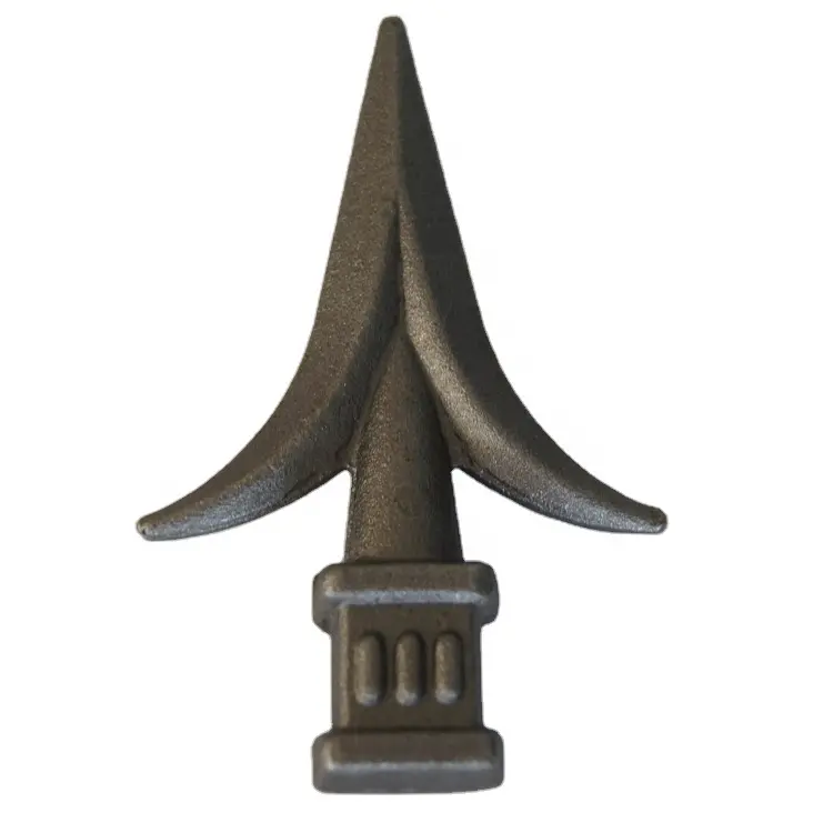 Ferro fundido cerca finials ornamentos decorativos Acessórios forjado forjado pontas de lança aço picos anti-escalada lança pontos