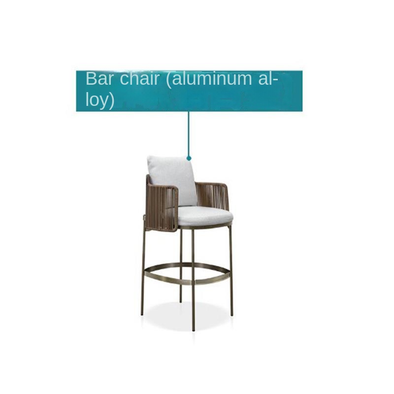 Chaise de bar (tube en aluminium)