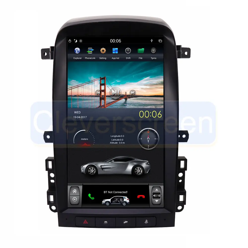 13.6'' Android Tesla Screen Car DVD Player Stereo For Chevrolet Captiva 2008-2012 With WlFl GPS Navigation