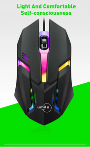 FCC certificata all'ingrosso ottica RGB LED retroilluminato Mouse da gioco USB leggero mano destra Computer uso ufficio Finger Stock - Product Image 6