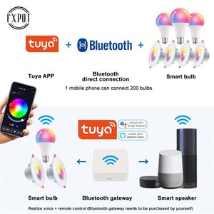 FxpotスマートLedライトOem利用可能ワイヤレスTuyaスマートライフAlexaランプLedマルチカラーRGBライトBlub E27BluetoothLed電球 - Product Image 3