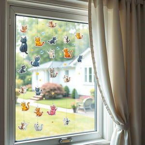 Nhãn dán <span class=keywords><strong>GURU</strong></span> cầu vồng cửa sổ bám không dính tái sử dụng chim răn đe dán cho cửa kính cửa sổ - Product Image 4