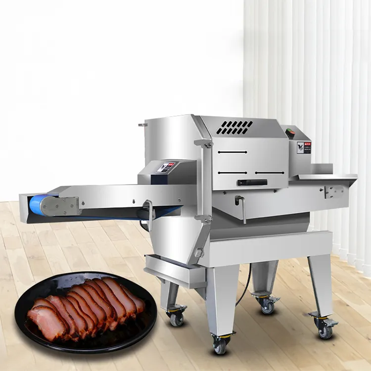 Sıcak satış metal kesme makinesi tavuk kesici sığır dilimleme et dilimleme makinesi için hızlı yiyecek tezgahı